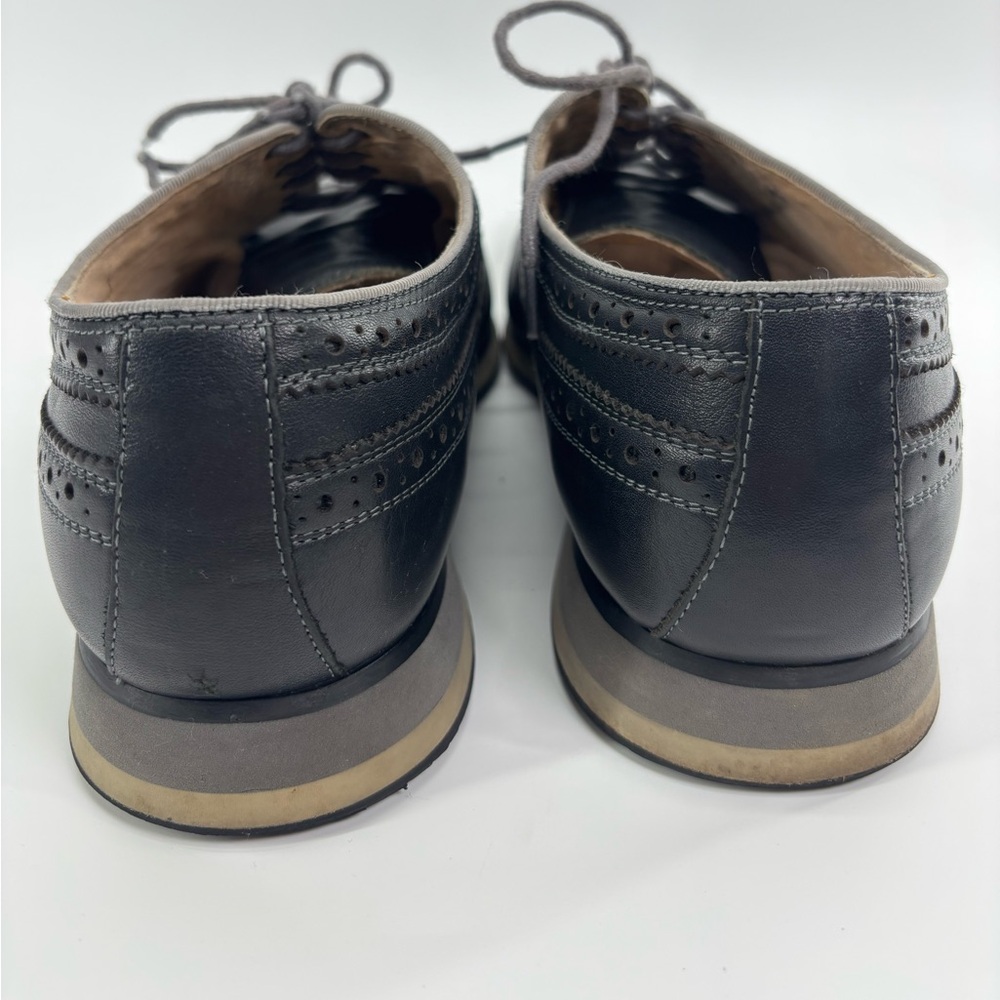 Florsheim limited indigo flux wingtip oxfords 10 black work office comfort - Picture 7 of 14